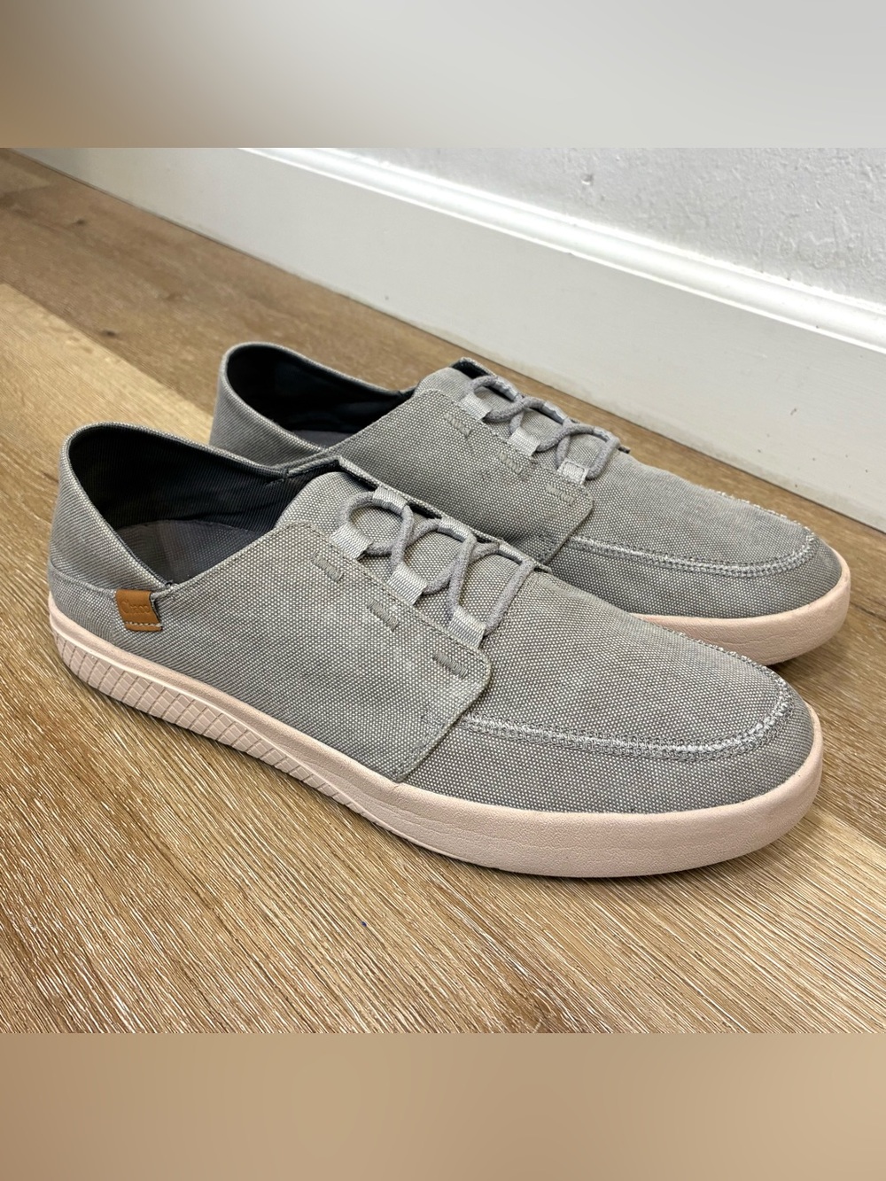Chaco Ojai 3-Eye Canvas Gray Sneakers Slip On Men’s Size US 12 EU 45 30cm